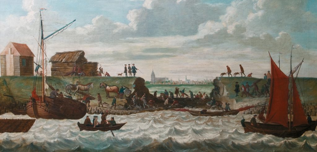 Middeleeuwse dijkdoorbraak Zeeland