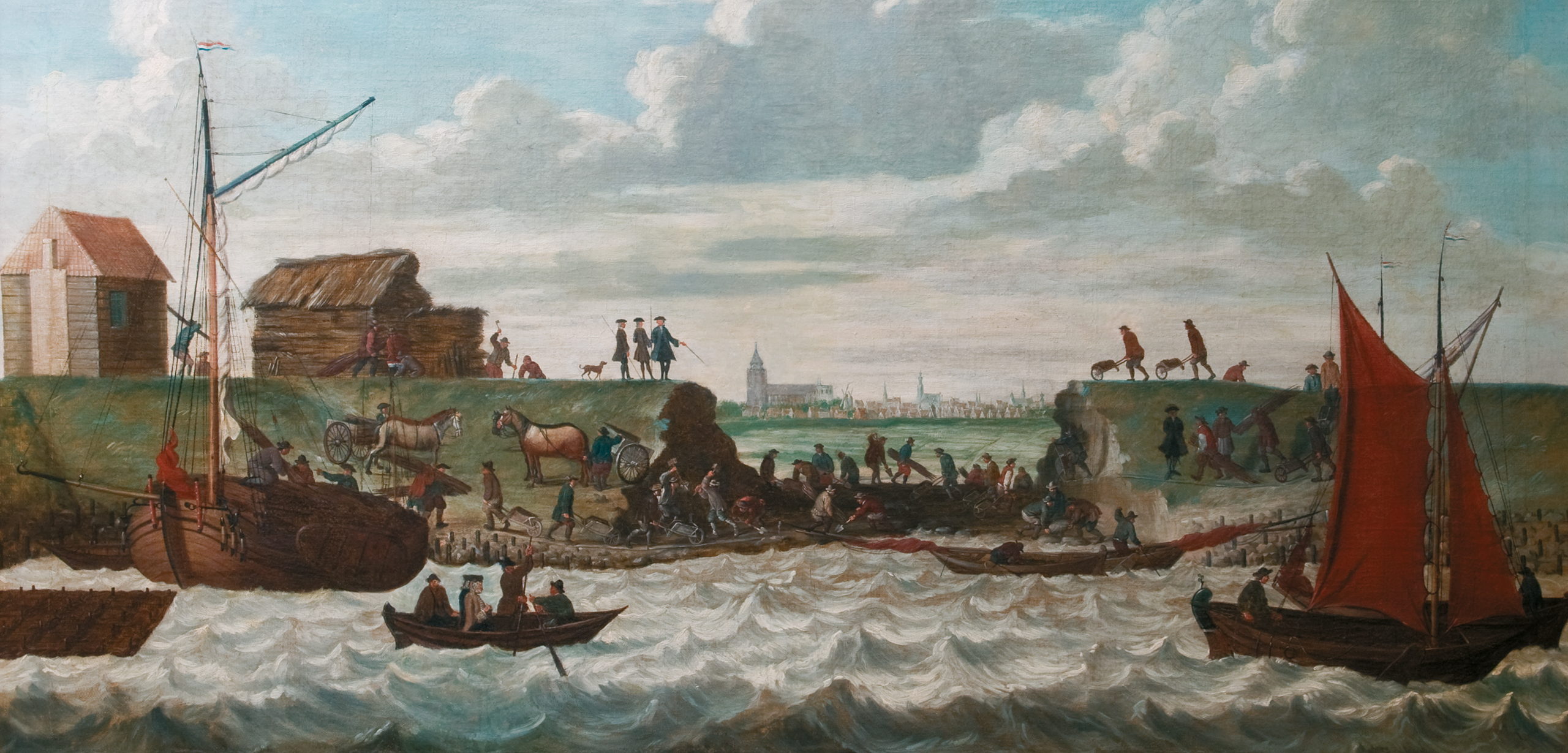 Middeleeuwse dijkdoorbraak Zeeland