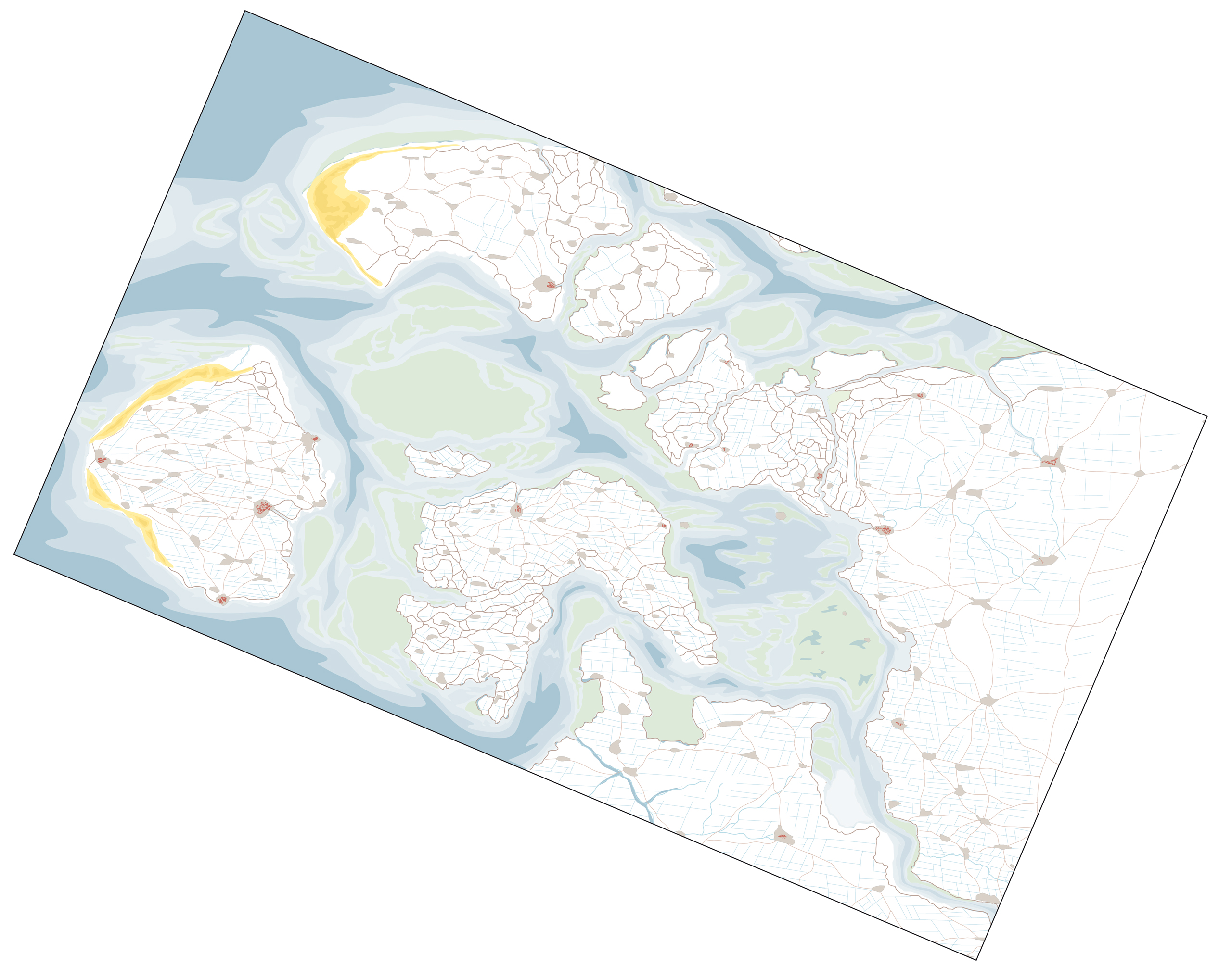 Kaart Zeeland 1800