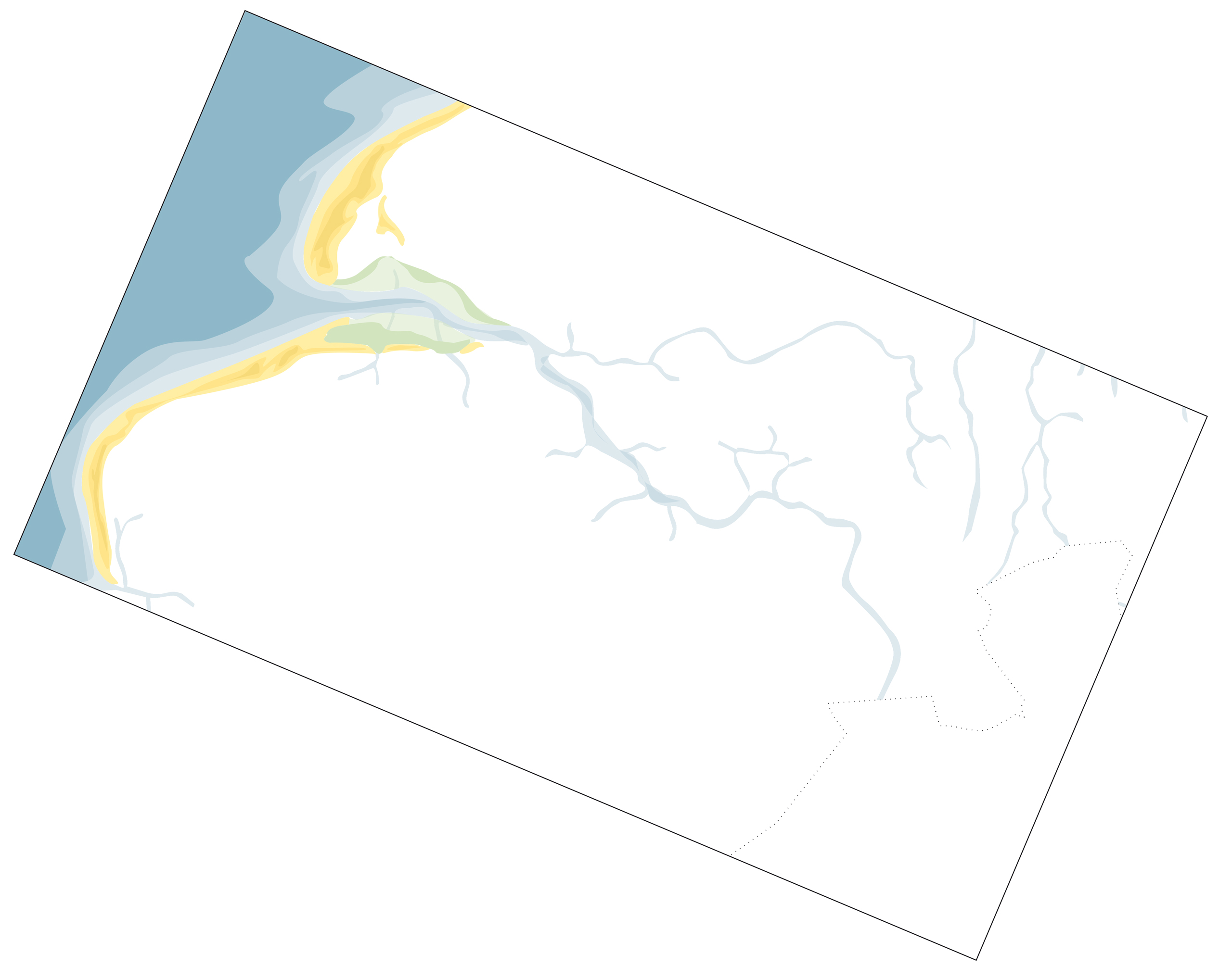 Kaart Zeeland 500 BC