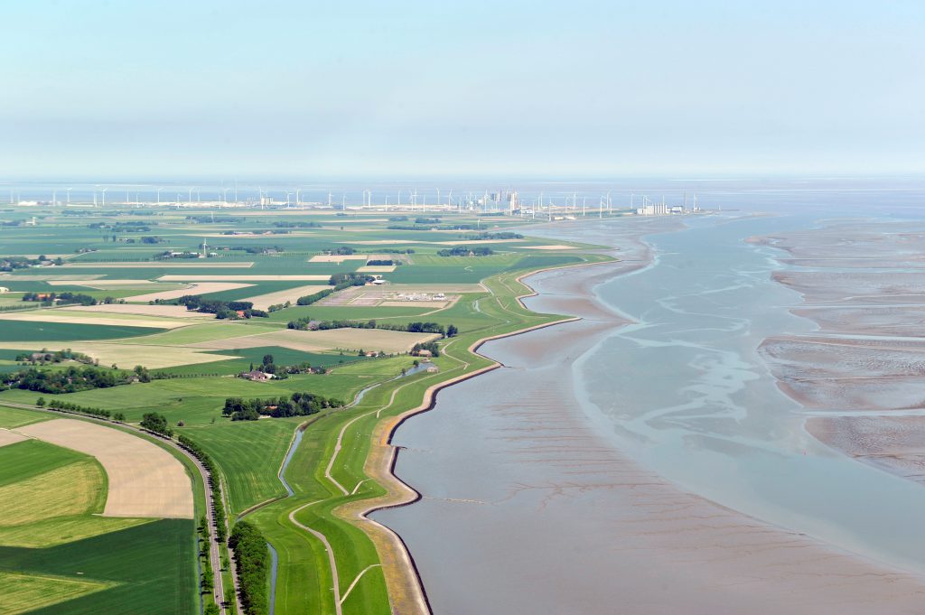 Luchtfoto dubbele dijkzone