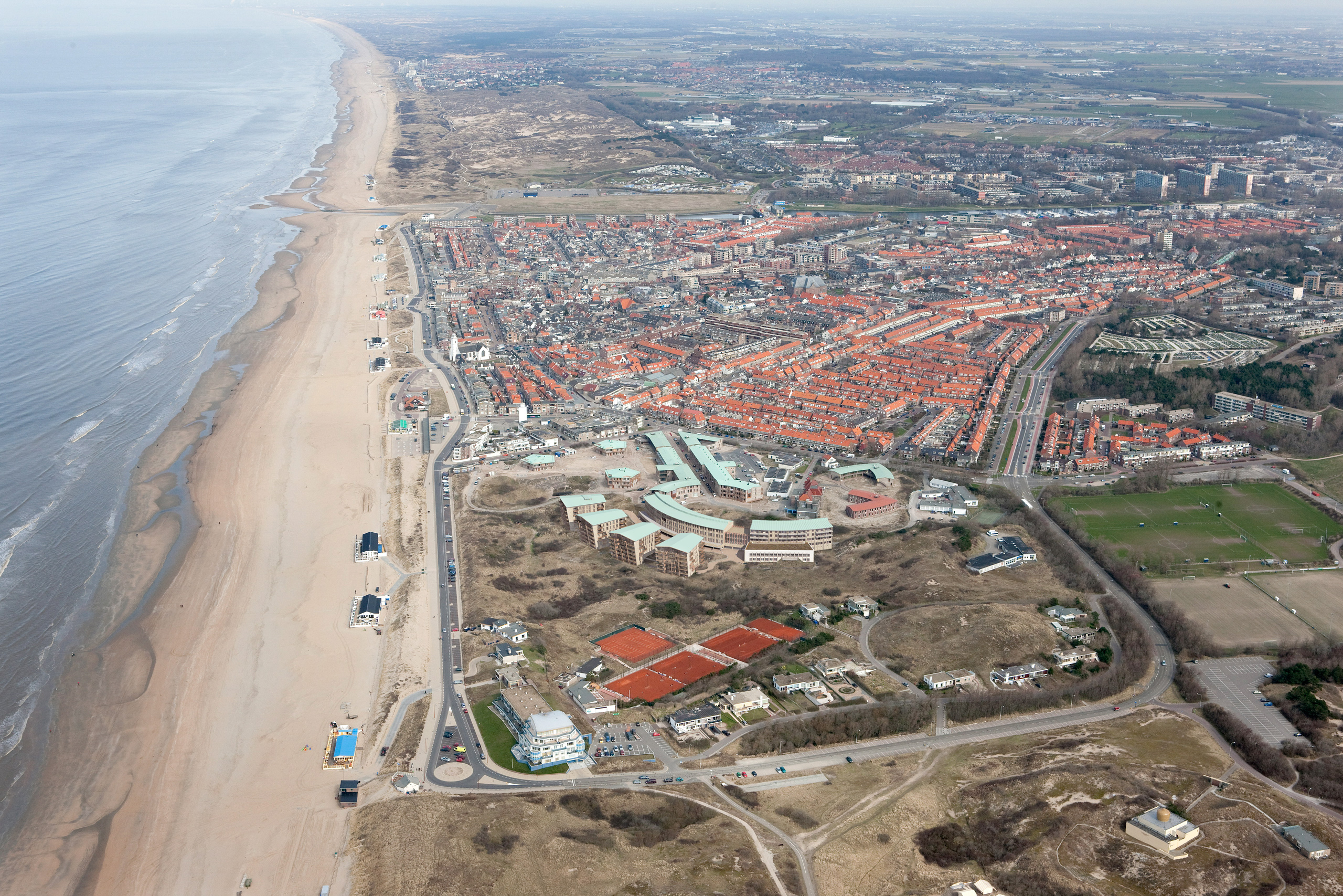 Katwijk Zeehospitium vogelvlucht