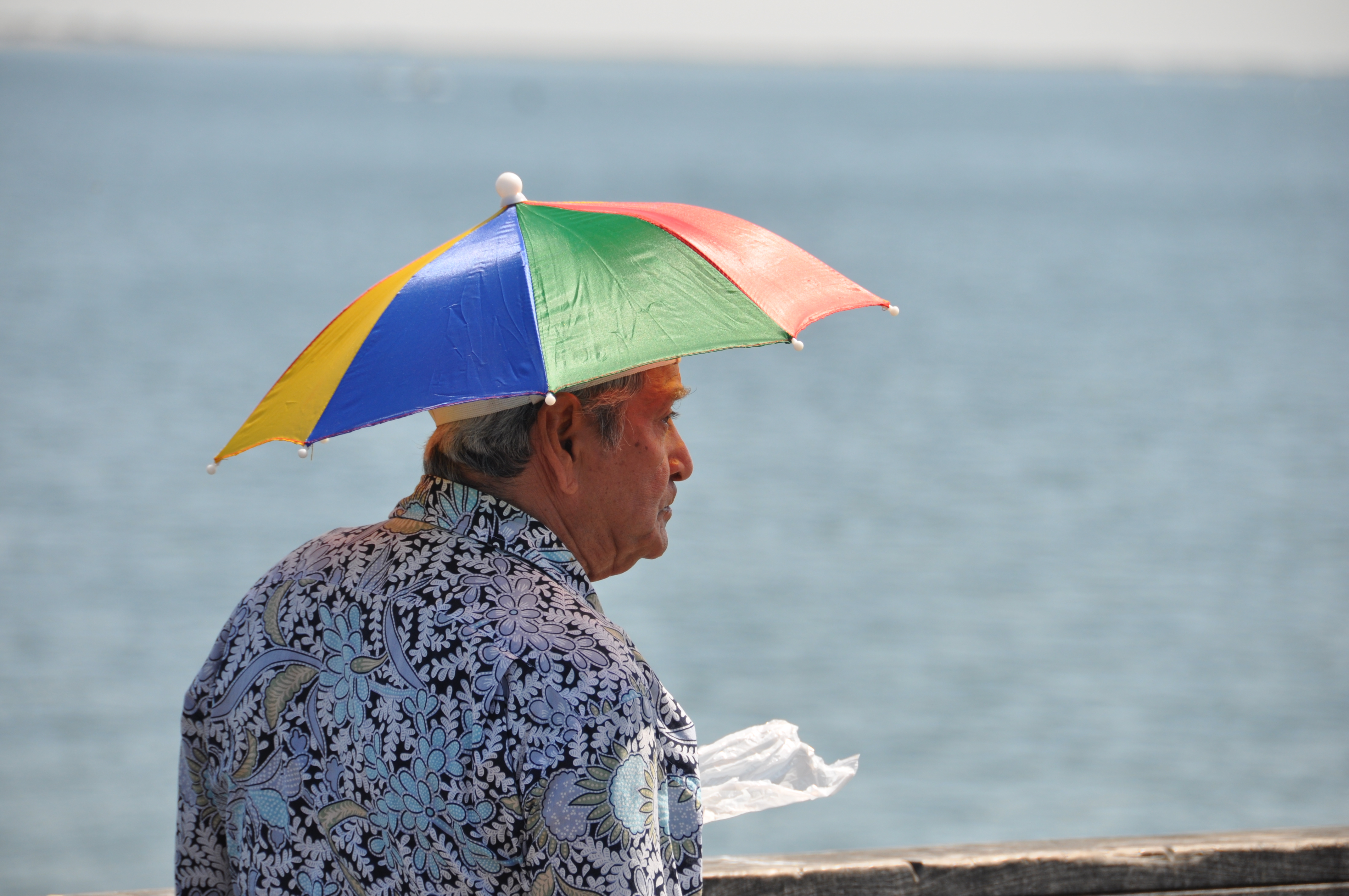 Foto parasol hoed warmte