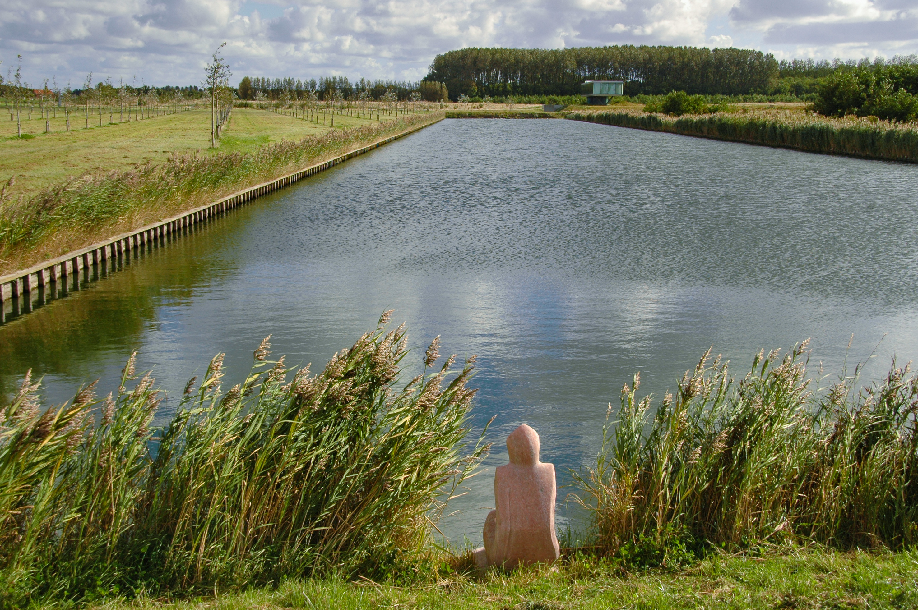 Waterpartij vijver bij Kogelhof