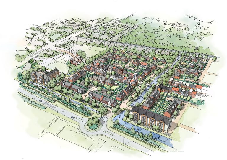 Vogelvlucht visualisatie Offem Zuid