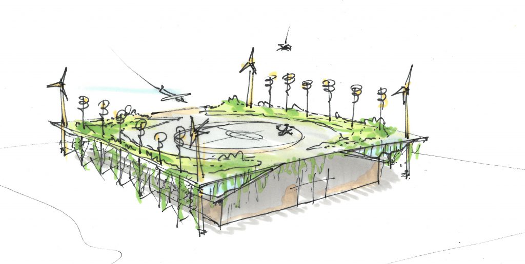 Schets Concept Hangaar