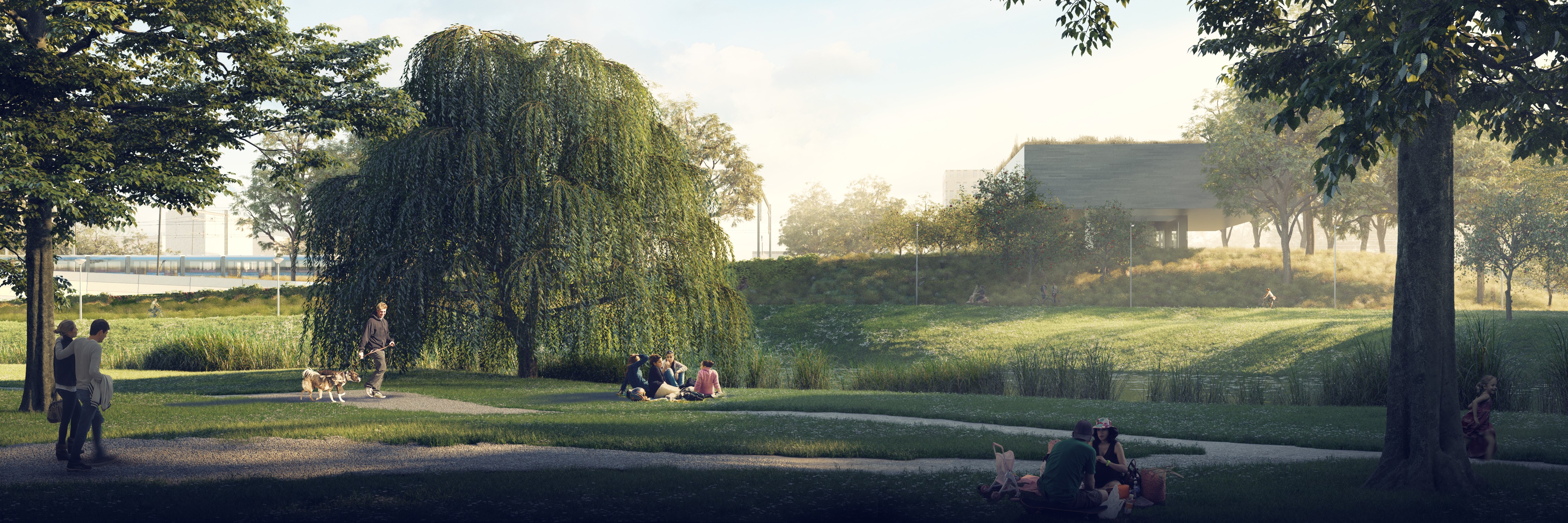 Zuidasdok visualisatie park