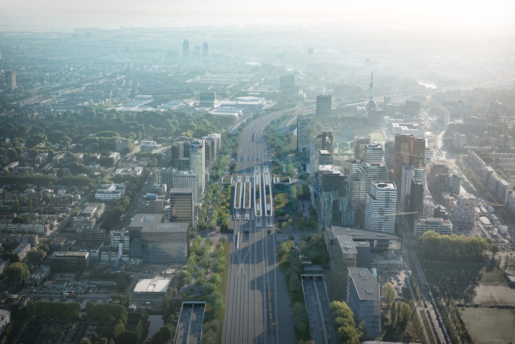 Vogelvlucht Zuidasdok