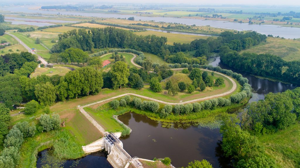 Vogelvlucht gerestaureerd Fort Everdingen