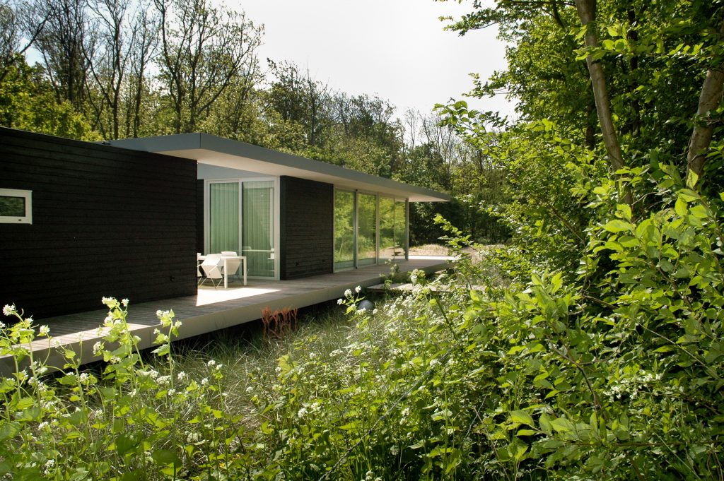 Zicht op villa