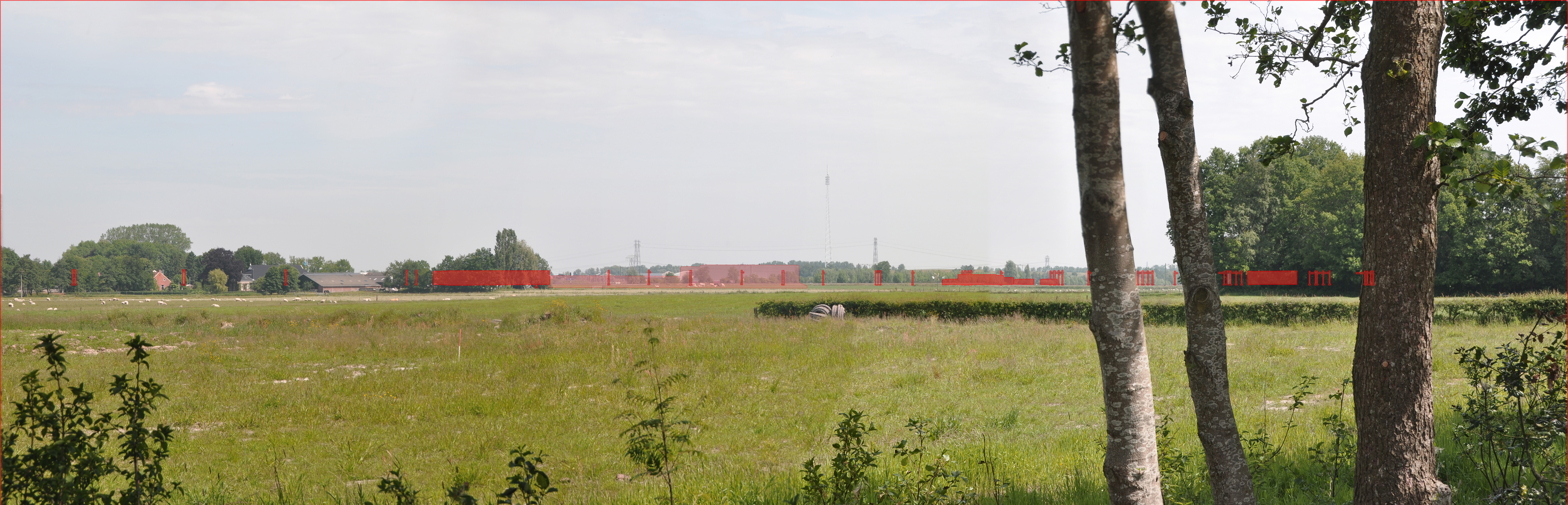 Zichtbaarheid opstelterrein Haren