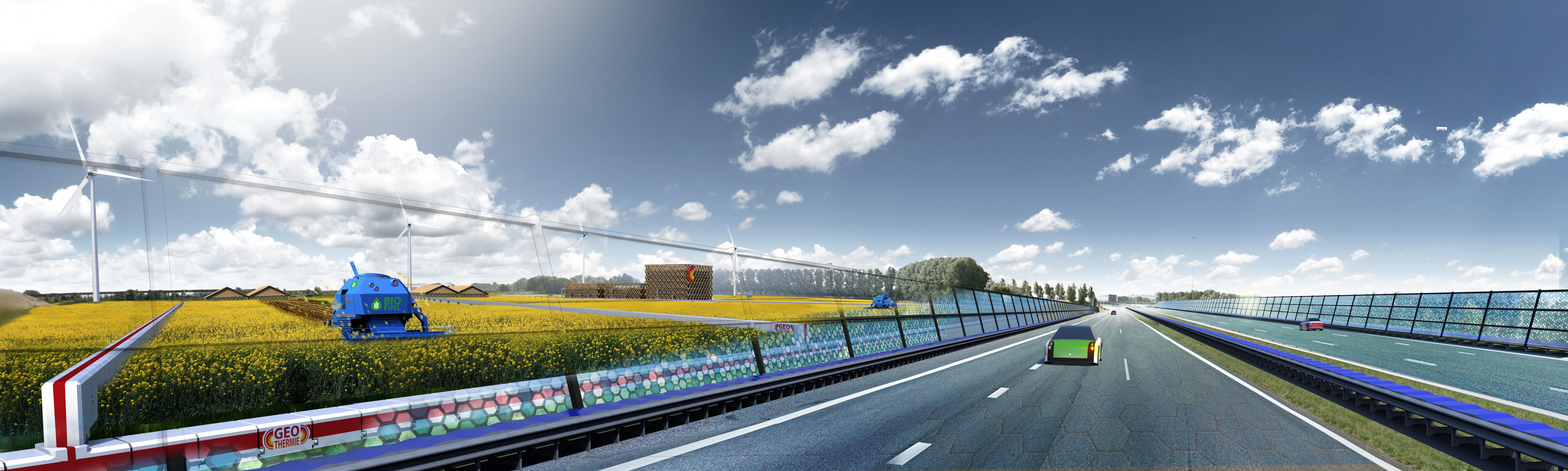 Dagsituatie A16 Energielandschap