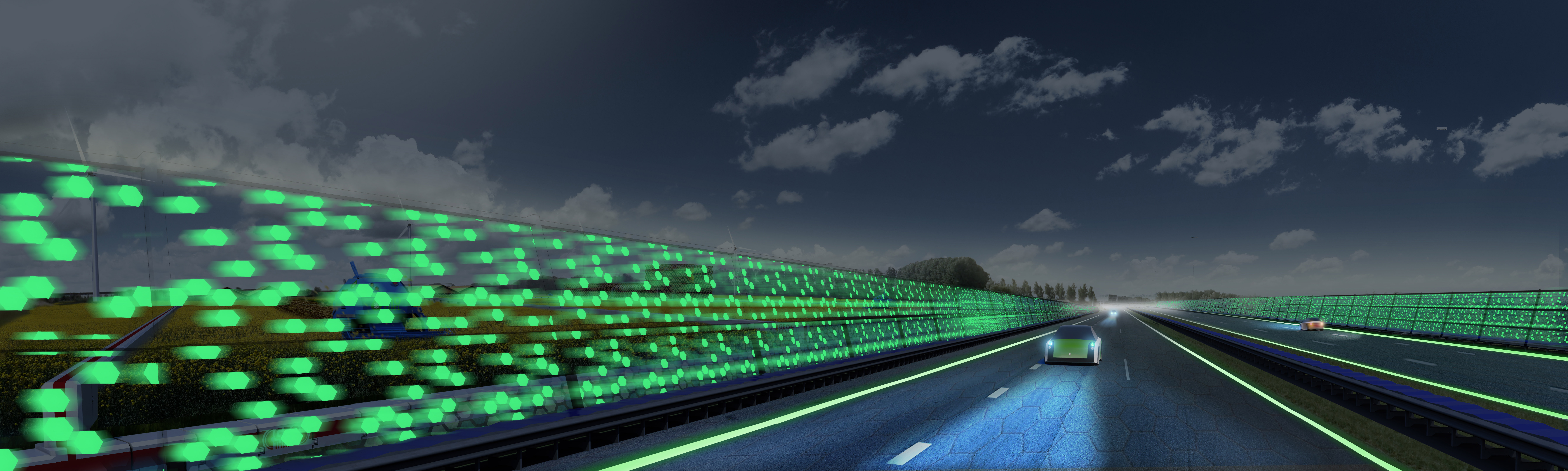 Impressie A16 nacht