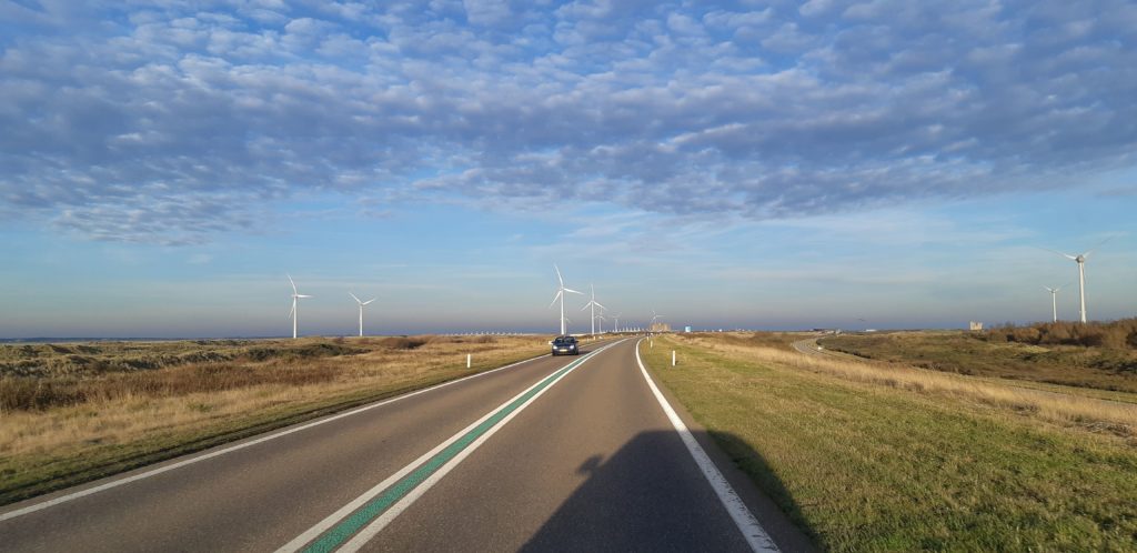 Zicht vanaf de weg