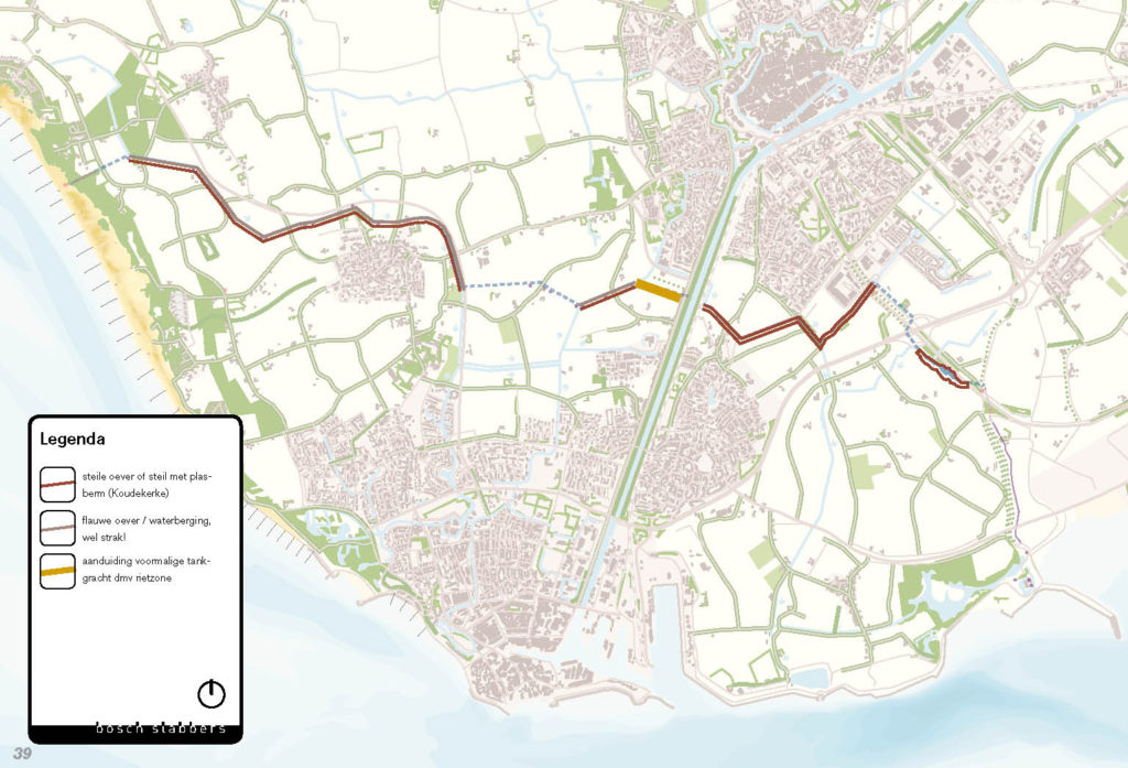 Kaart gebied landfront